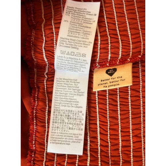 NWT! MADEWELL Julianne Smocked-Waist Top - Picture 13 of 14